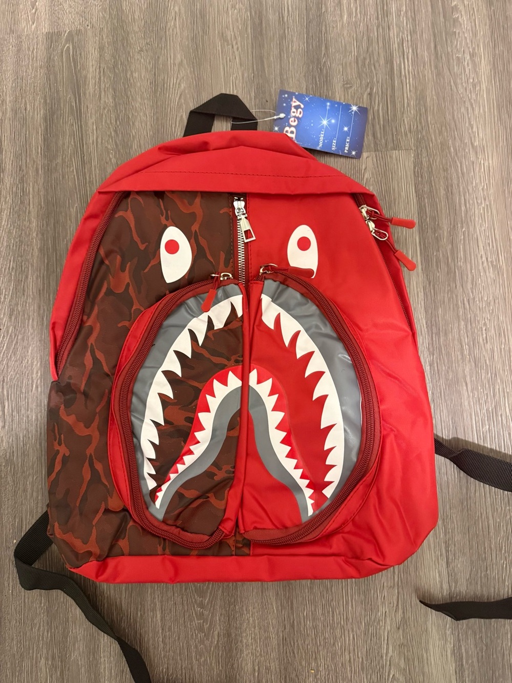 Red bape backpack